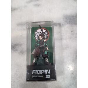 FigPiN #378 Demon Slayer Tanjiro Kamado, Premium Display Case, Locked Enamel Pin